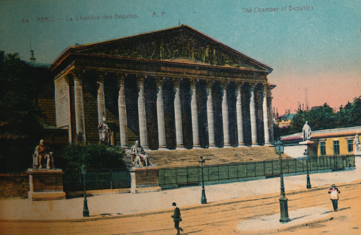 The Chamber of Deputies, Paris by Unbekannt