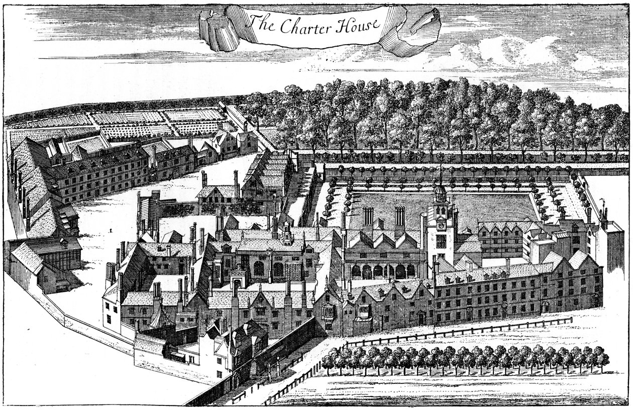 The Charter House Hospital, London, 1775 by Unbekannt