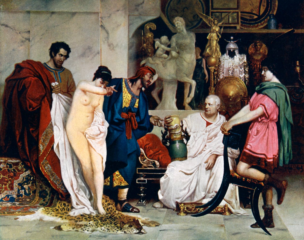 The Choice Between a Female Slave or a Vase by Unbekannt
