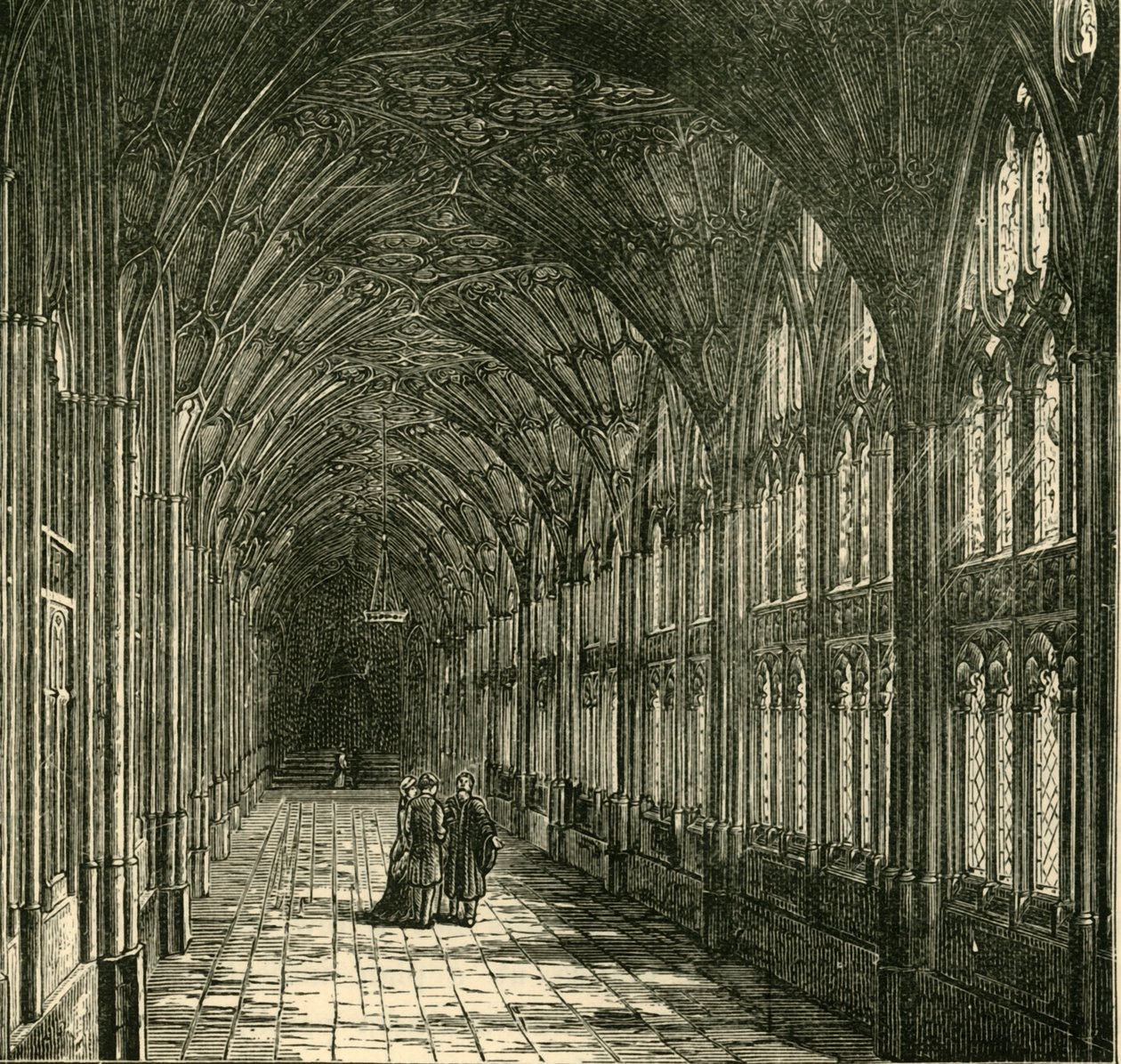 The Cloisters of Gloucester Cathedral, 1898 by Unbekannt