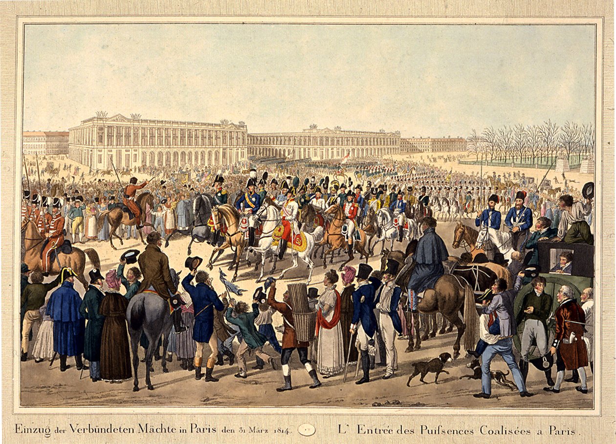The Coalition Army Enters Paris on March 31, 1814 by Unbekannt