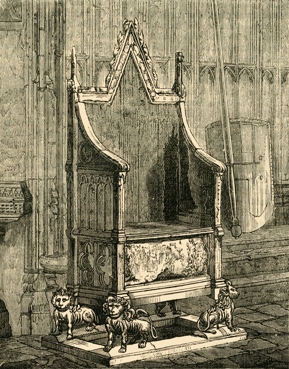The Coronation Chair, 1881 by Unbekannt