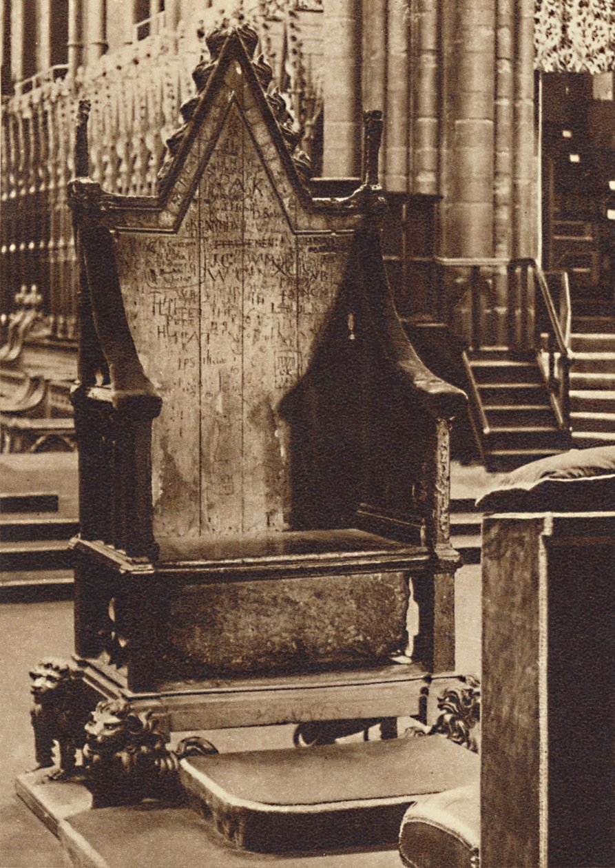 The Coronation Chair and the Stone of Scone, 1937 by Unbekannt