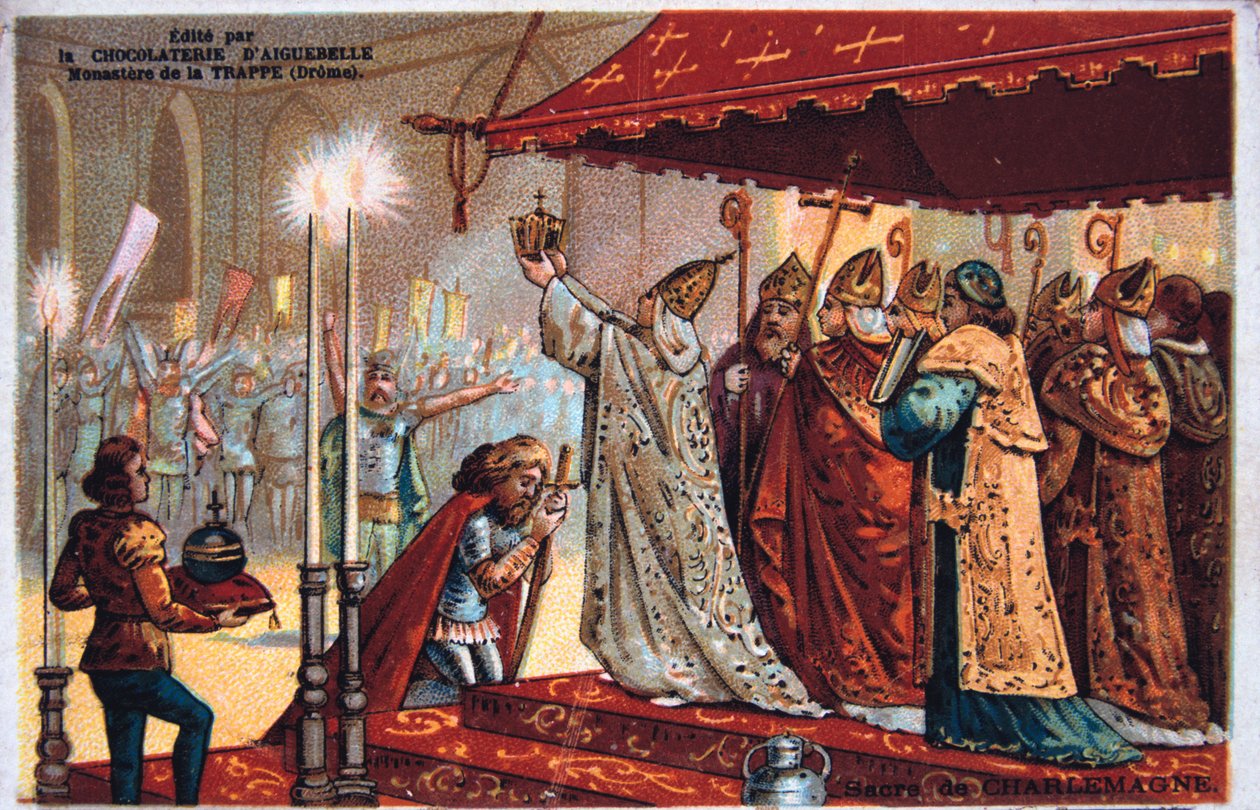 The Crowning of Charlemagne, 800 AD by Unbekannt
