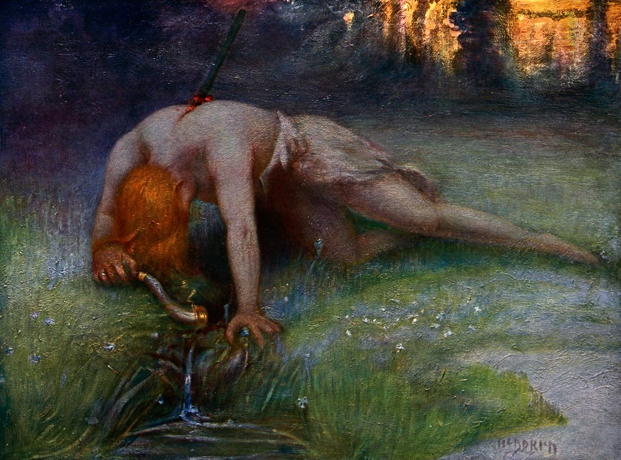 The Death of Siegfried by Unbekannt