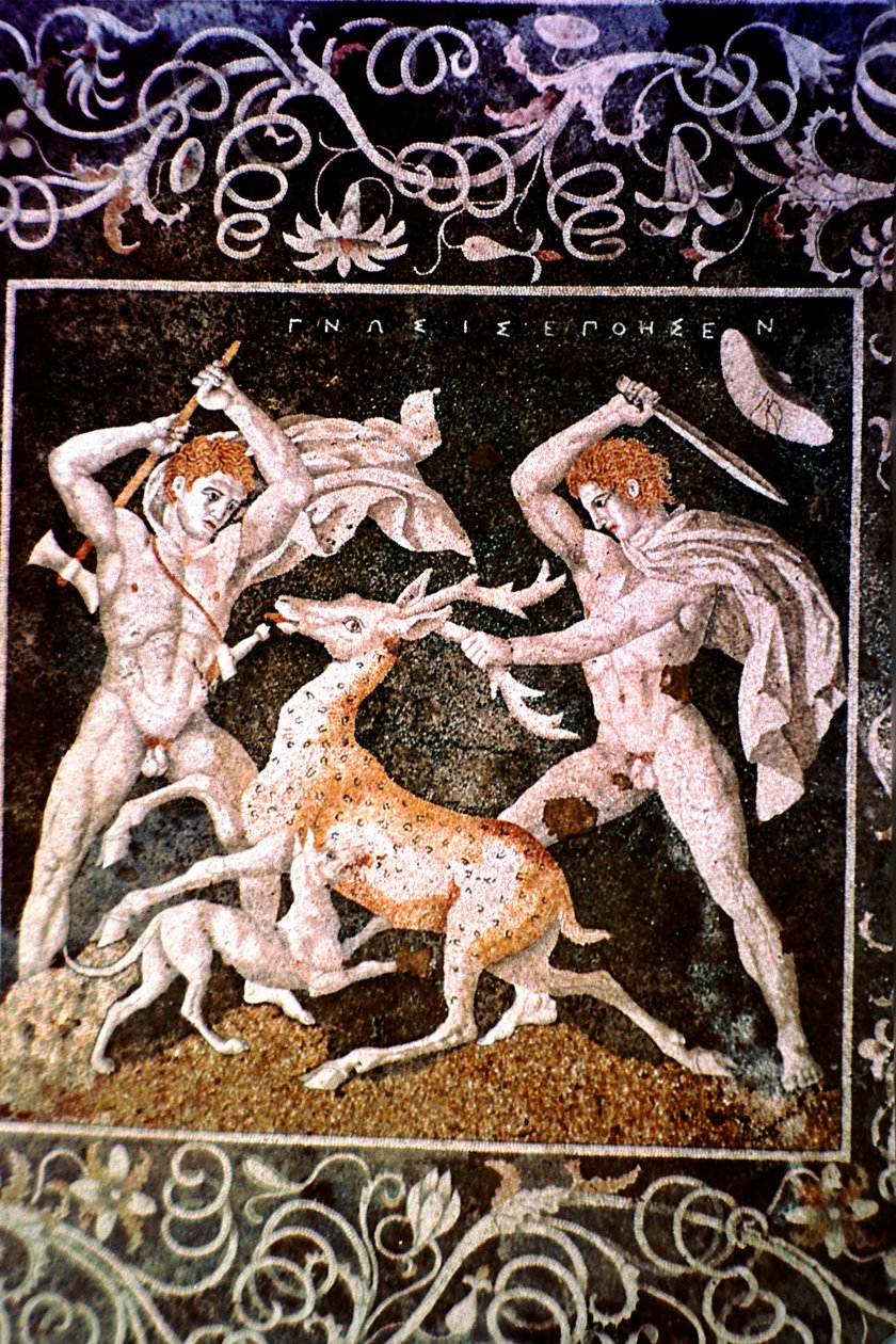 The Deer Hunt, 4th century BC by Unbekannt