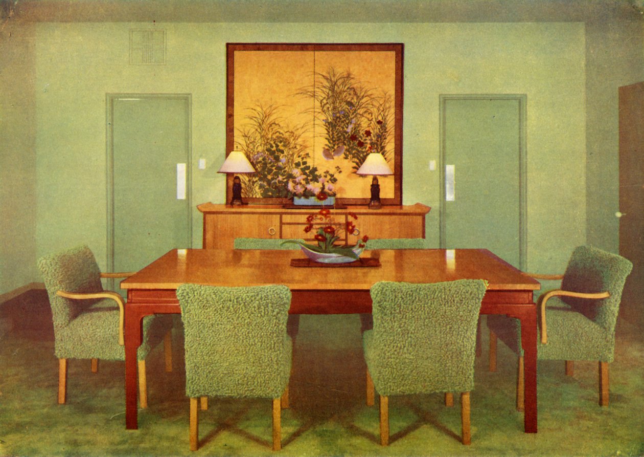 The Dining-Room - Paul T. Frankl, Beverly Hills, California by Unbekannt