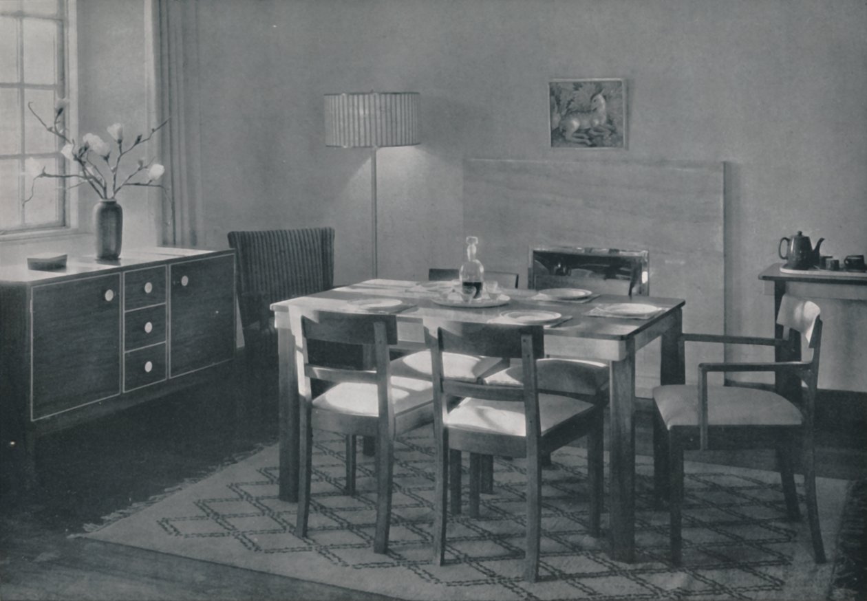 The Dining Room - Walnut and sycamore furniture by Unbekannt
