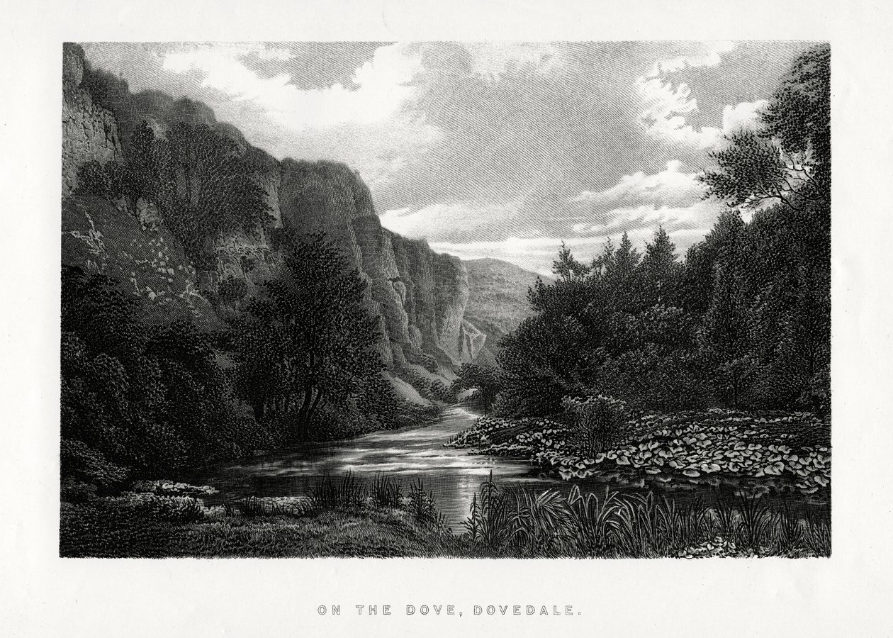 The Dove, Dovedale, Derbyshire by Unbekannt
