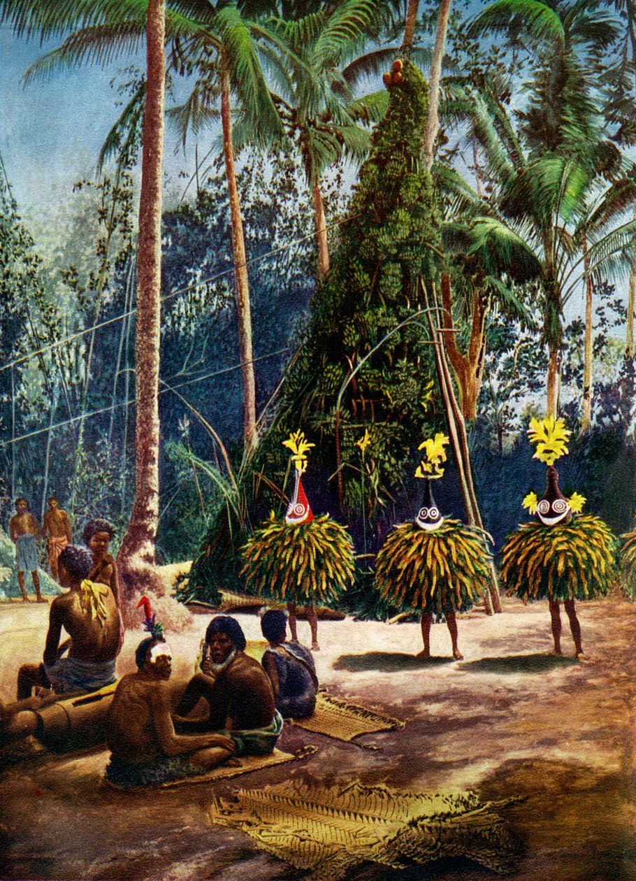 The Duk Duk Society, Bismarck Archipelago, Papua New Guinea, 1920 by Unbekannt