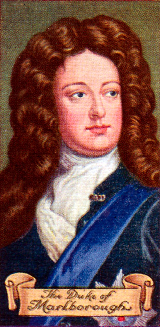 The Duke of Marlborough, from a series of cigarette cards by Unbekannt