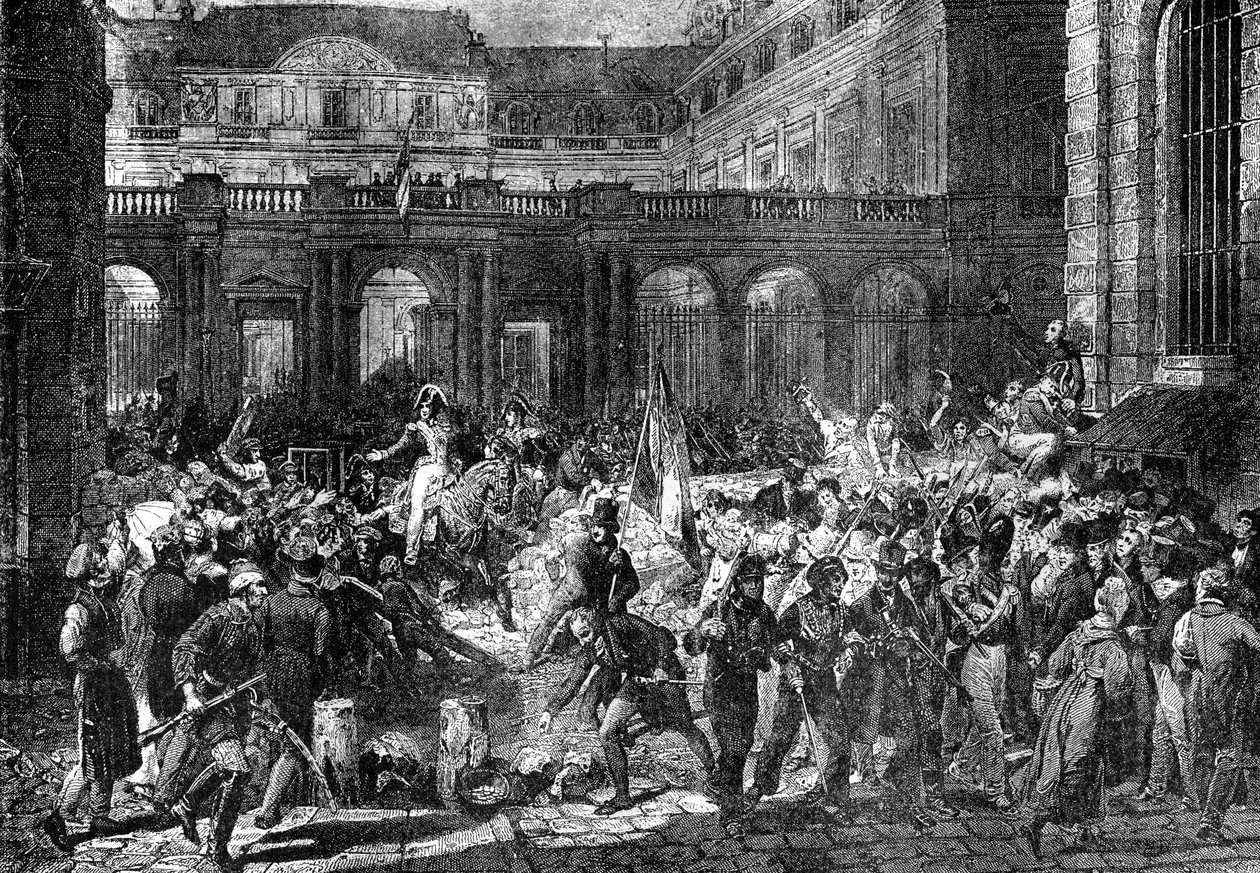 The Duke of Orleans Leaves the Royal Palace, Paris, 31st July 1830 by Unbekannt