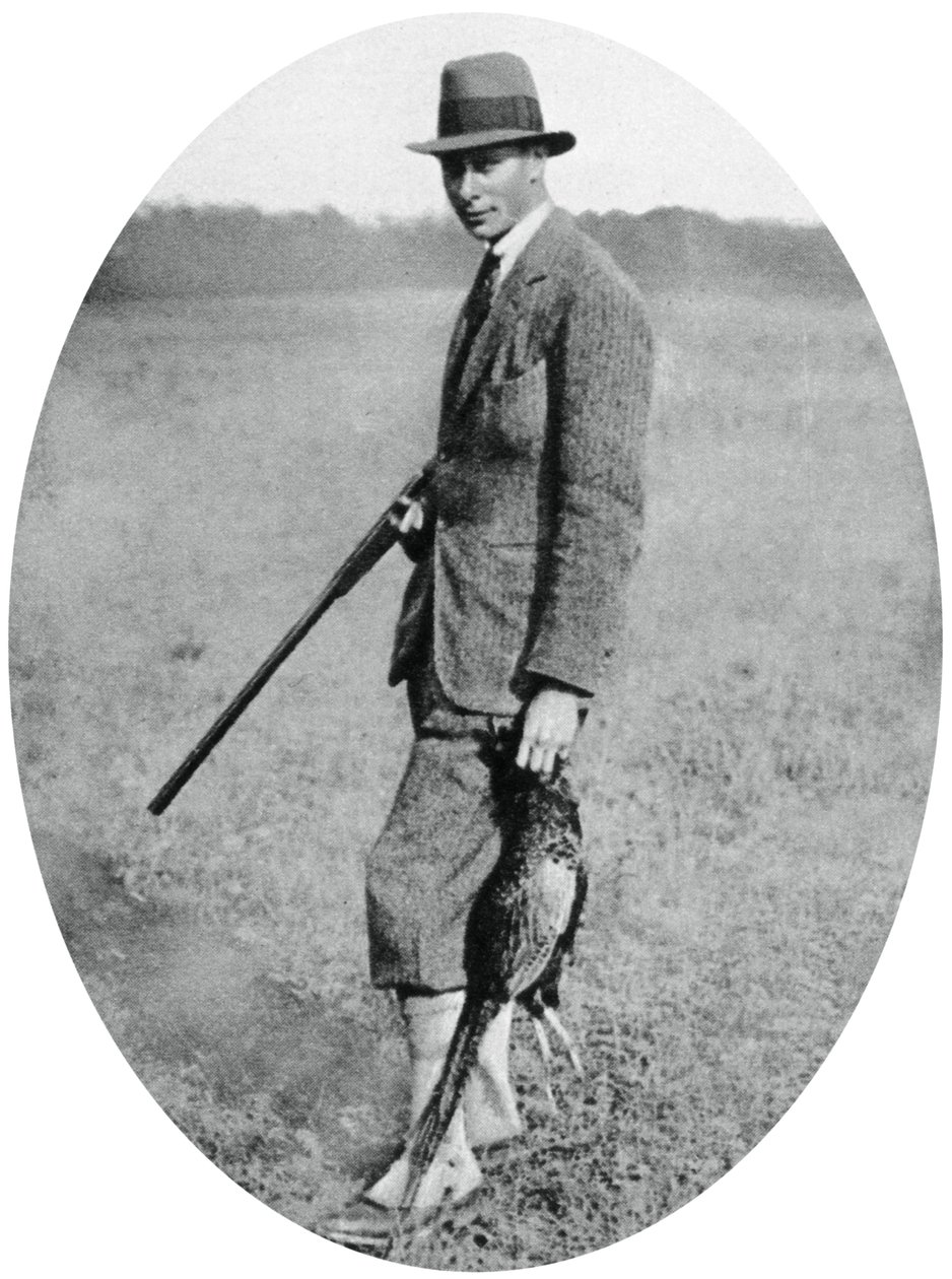 The Duke of York at a shooting party in 1922, 1937 by Unbekannt