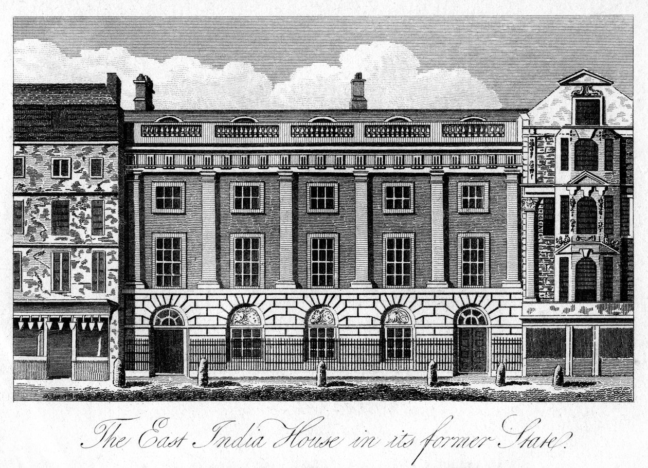 The East India House in its Former State, London, early 19th century by Unbekannt