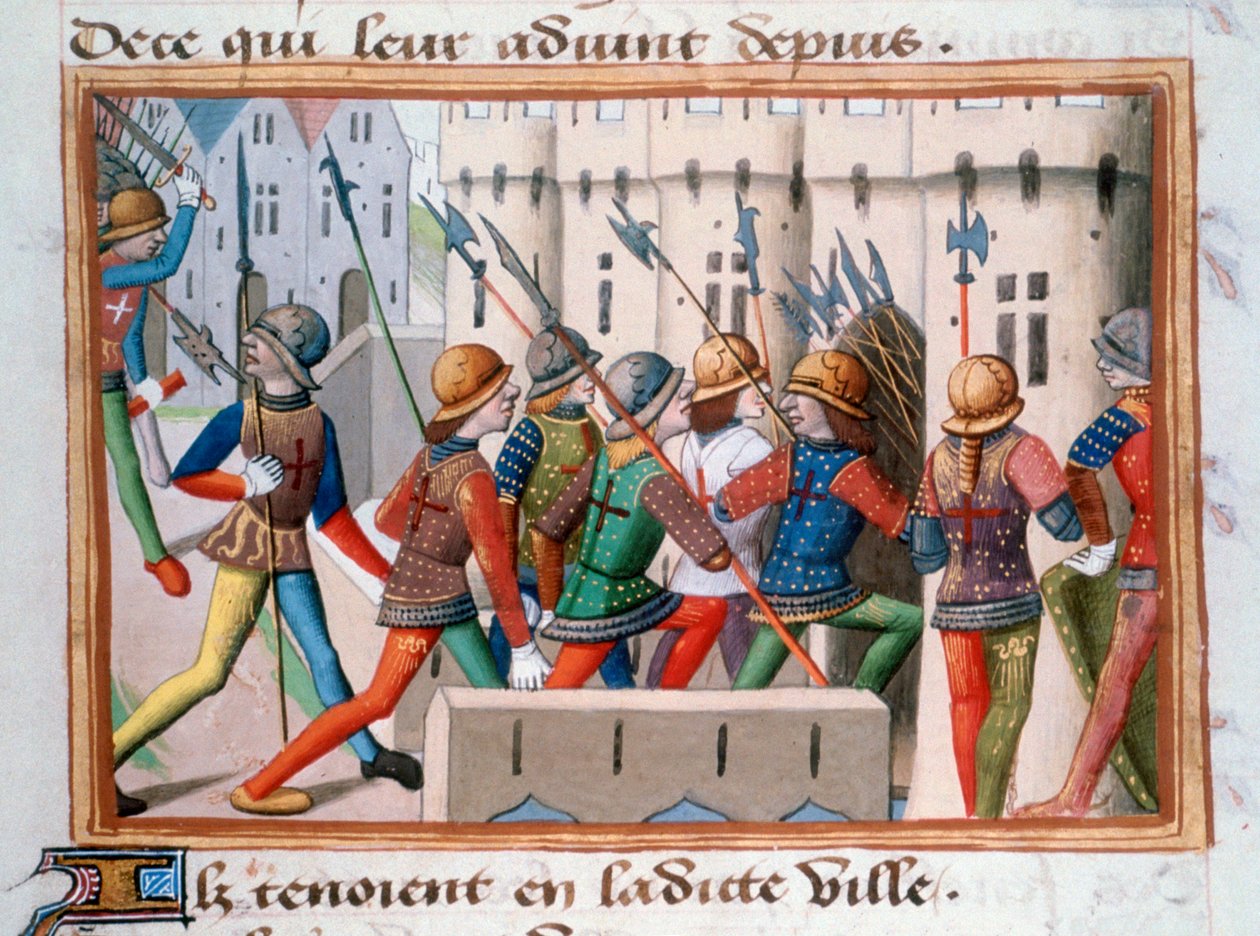 The English being chased out of Paris, April 1436 by Unbekannt