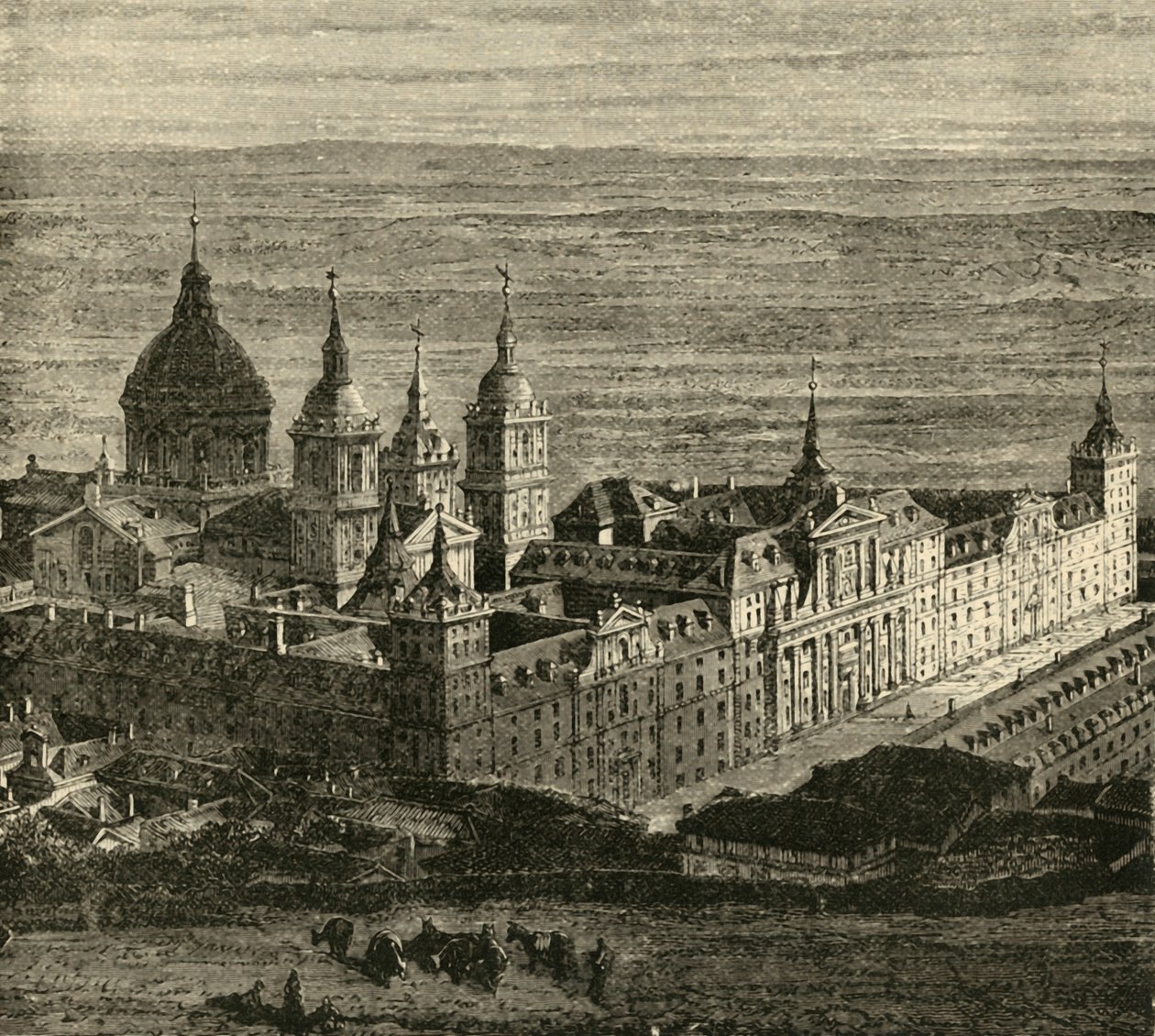 The Escurial, near Madrid, 1890 by Unbekannt