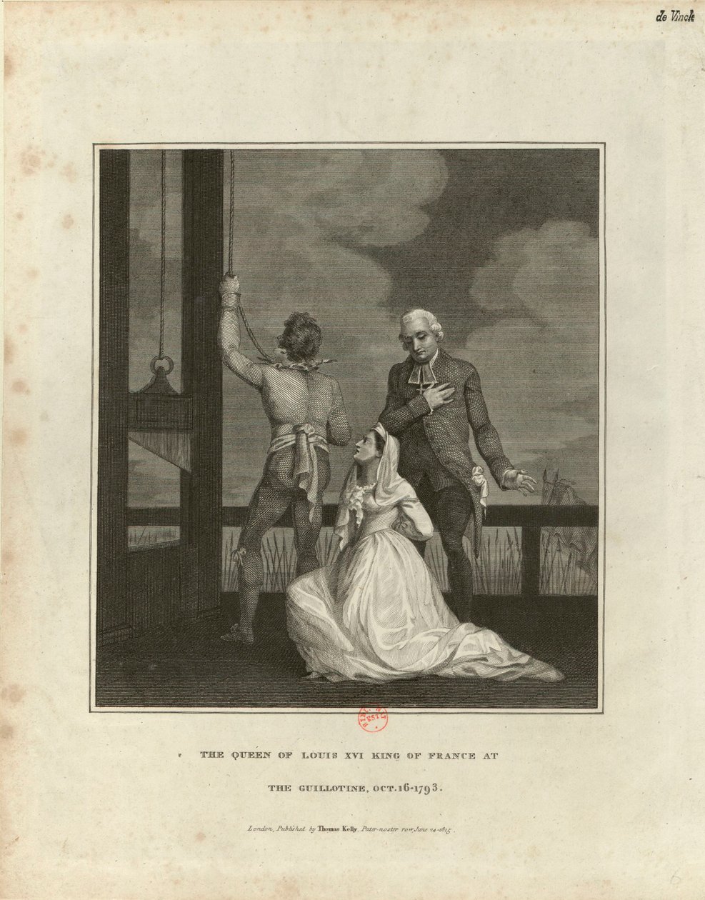 The Execution of Marie Antoinette on October 16, 1793 by Unbekannt