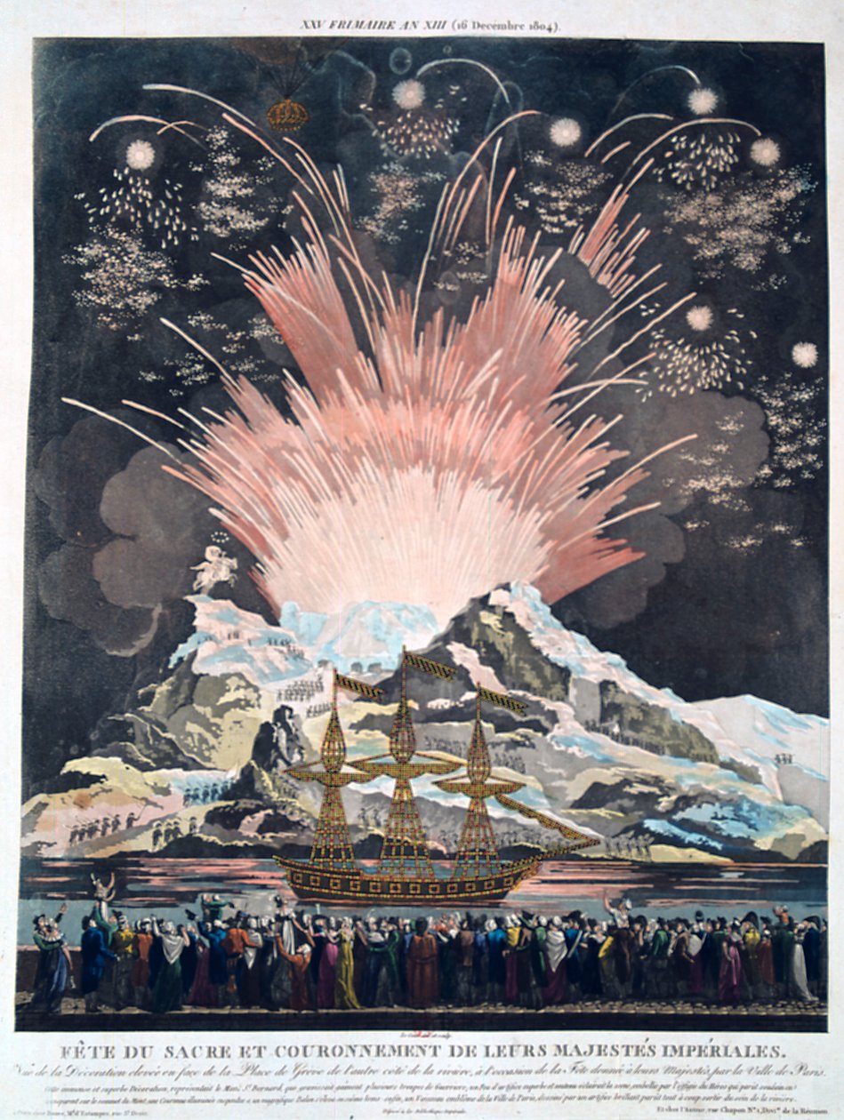 The Festivities of the Coronation, Paris, 2nd December 1804 by Unbekannt