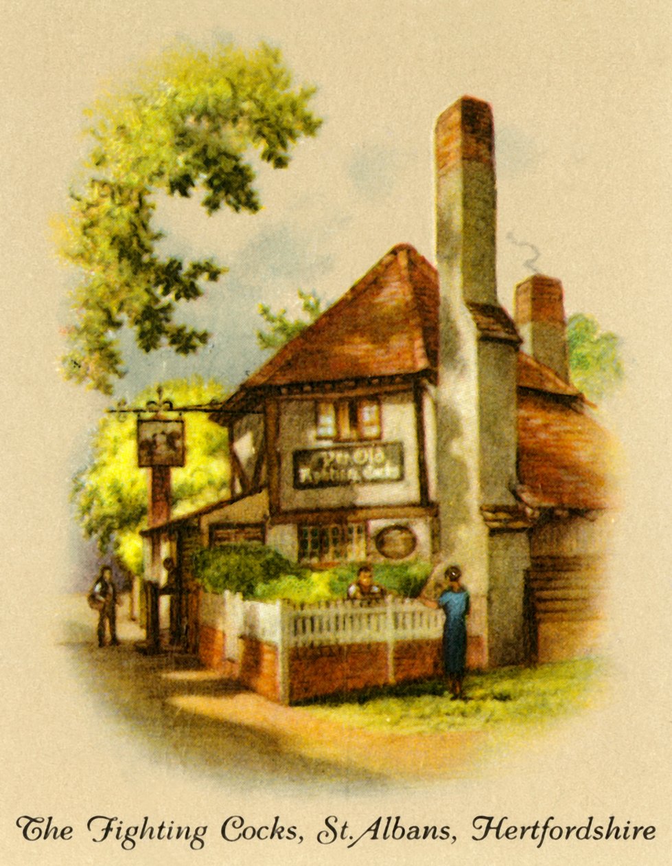 The Fighting Cocks, St. Albans, Hertfordshire, 1936 by Unbekannt