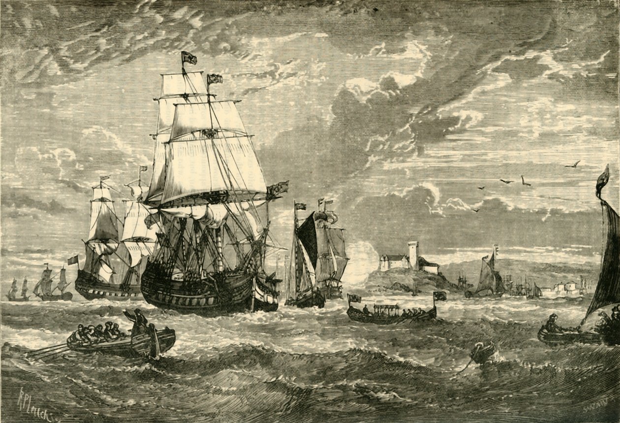 The First Fleet of the East India Company Leaving Woolwich by Unbekannt