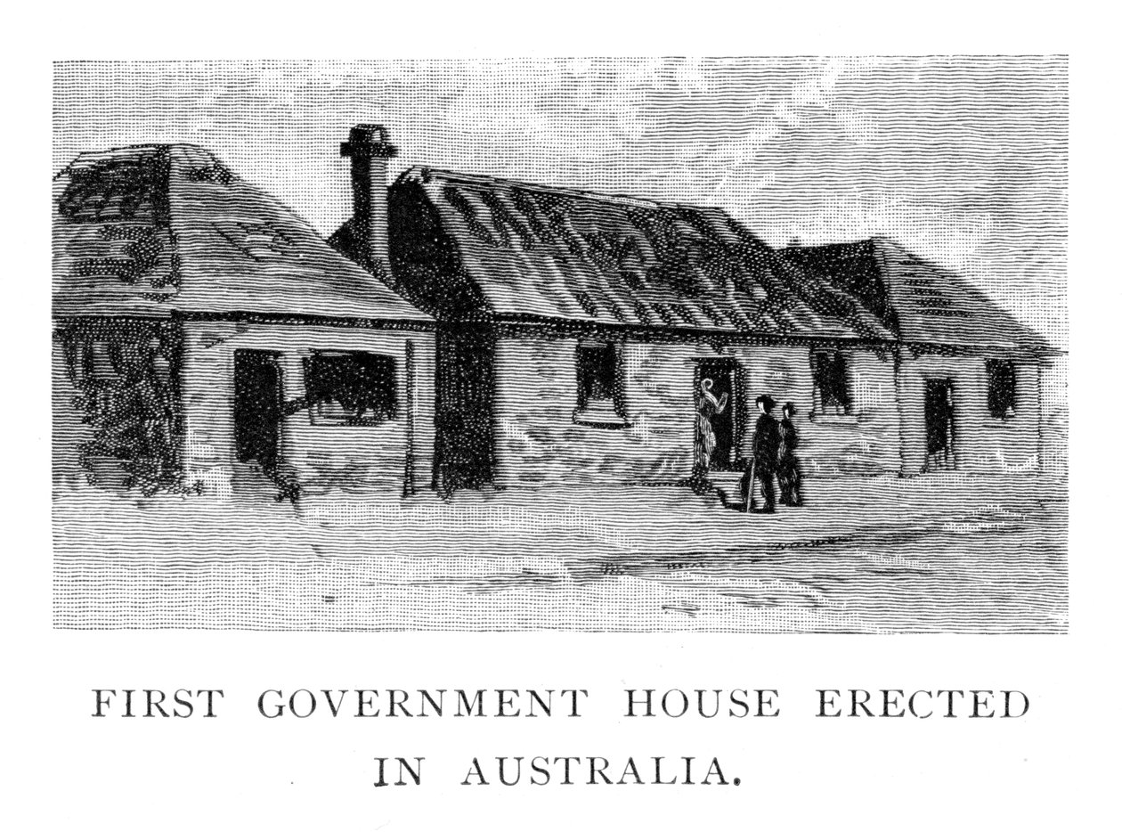 The First Government House, Sydney, Australia, 1886 by Unbekannt