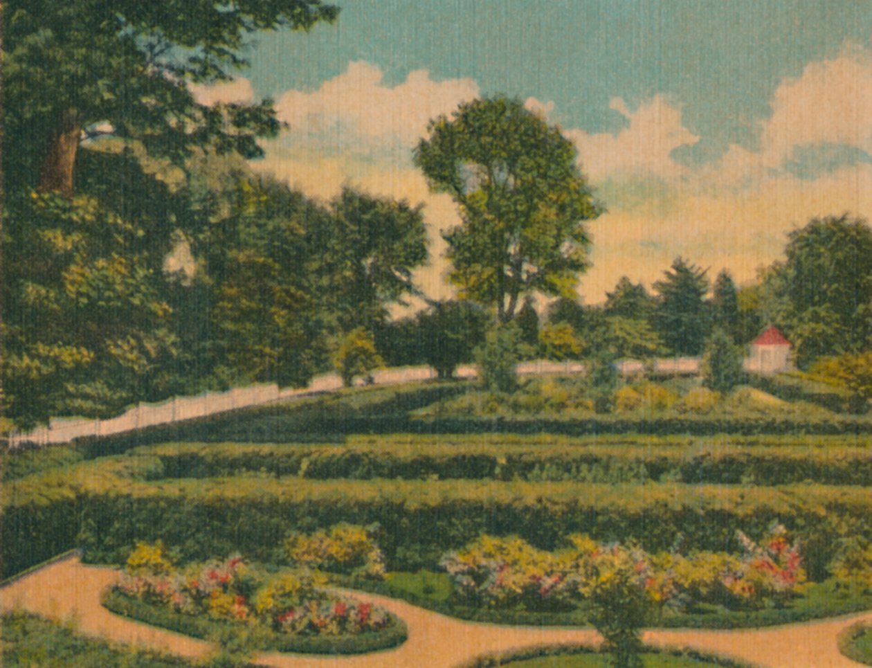 The Flower Garden, a View of the West End by Unbekannt
