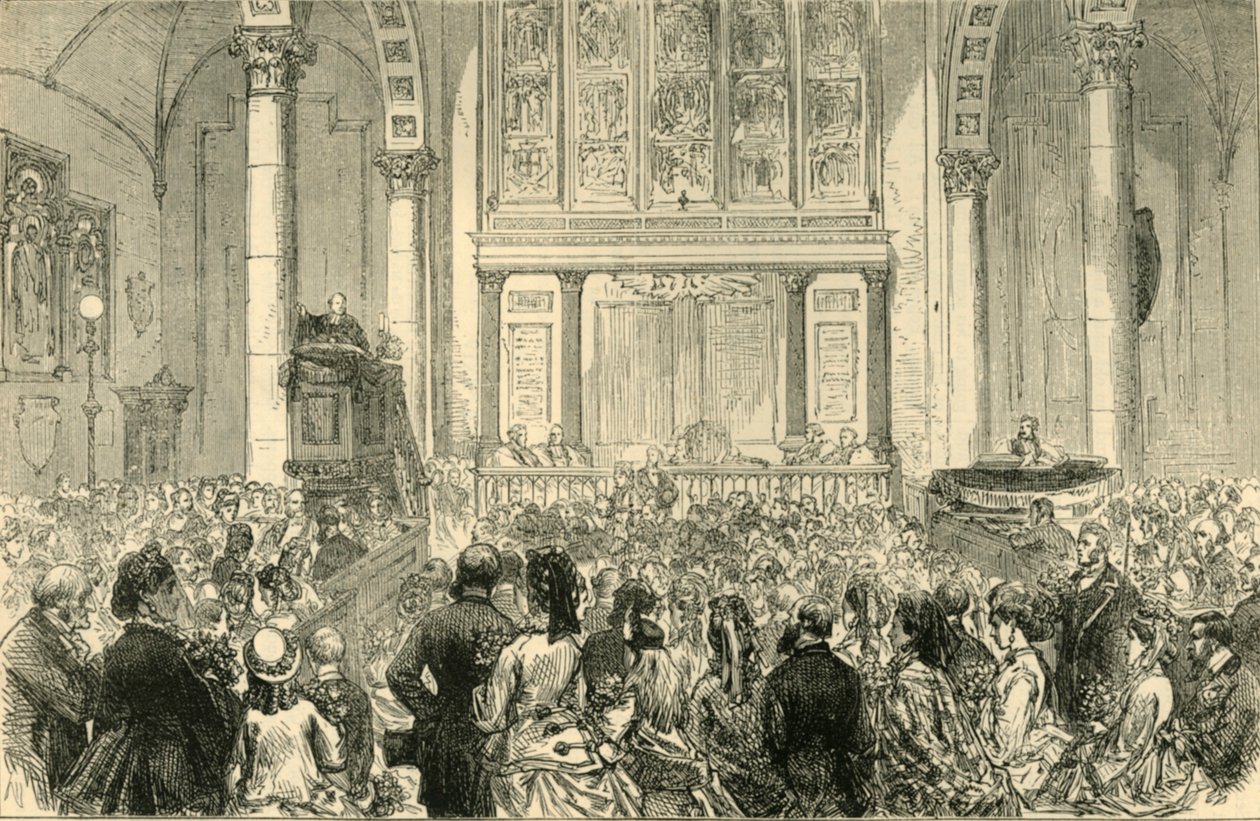 The Flower Sermon in St. Catherine Cree Church by Unbekannt