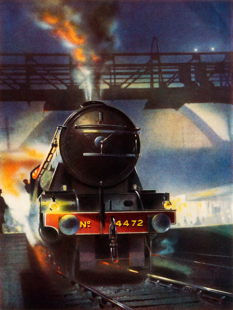 The Flying Scotsman, Famous Locomotive No. 4472, Leaving Kings Cross by Unbekannt