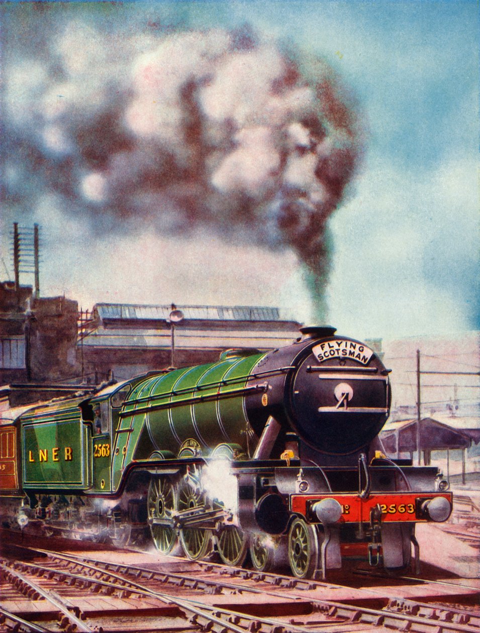The Flying Scotsman Leaving Kings Cross Station, 1935-36 by Unbekannt