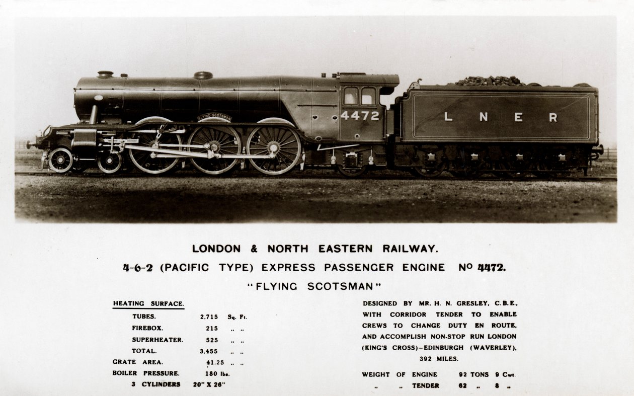 The Flying Scotsman Steam Locomotive by Unbekannt