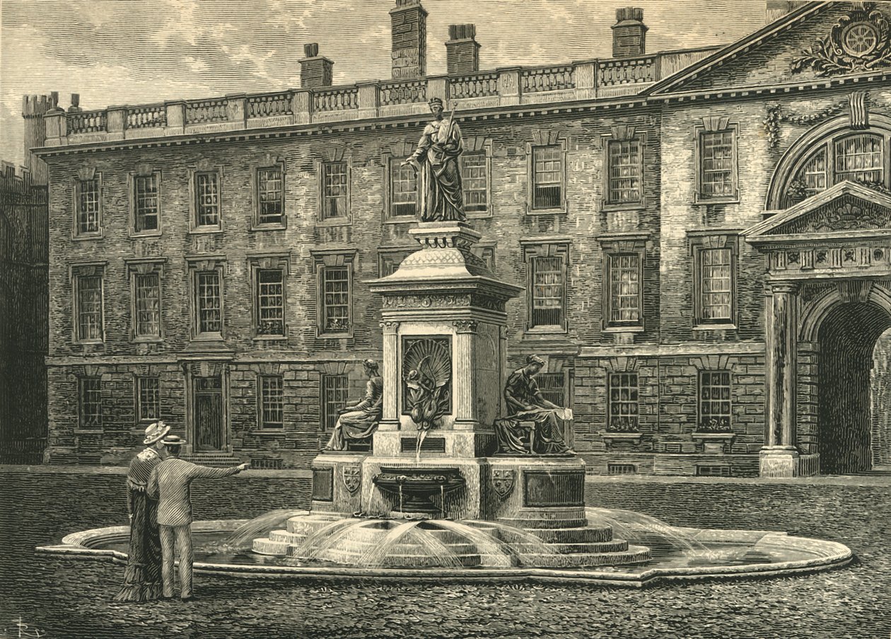 The Fountain, Kings College, Cambridge by Unbekannt