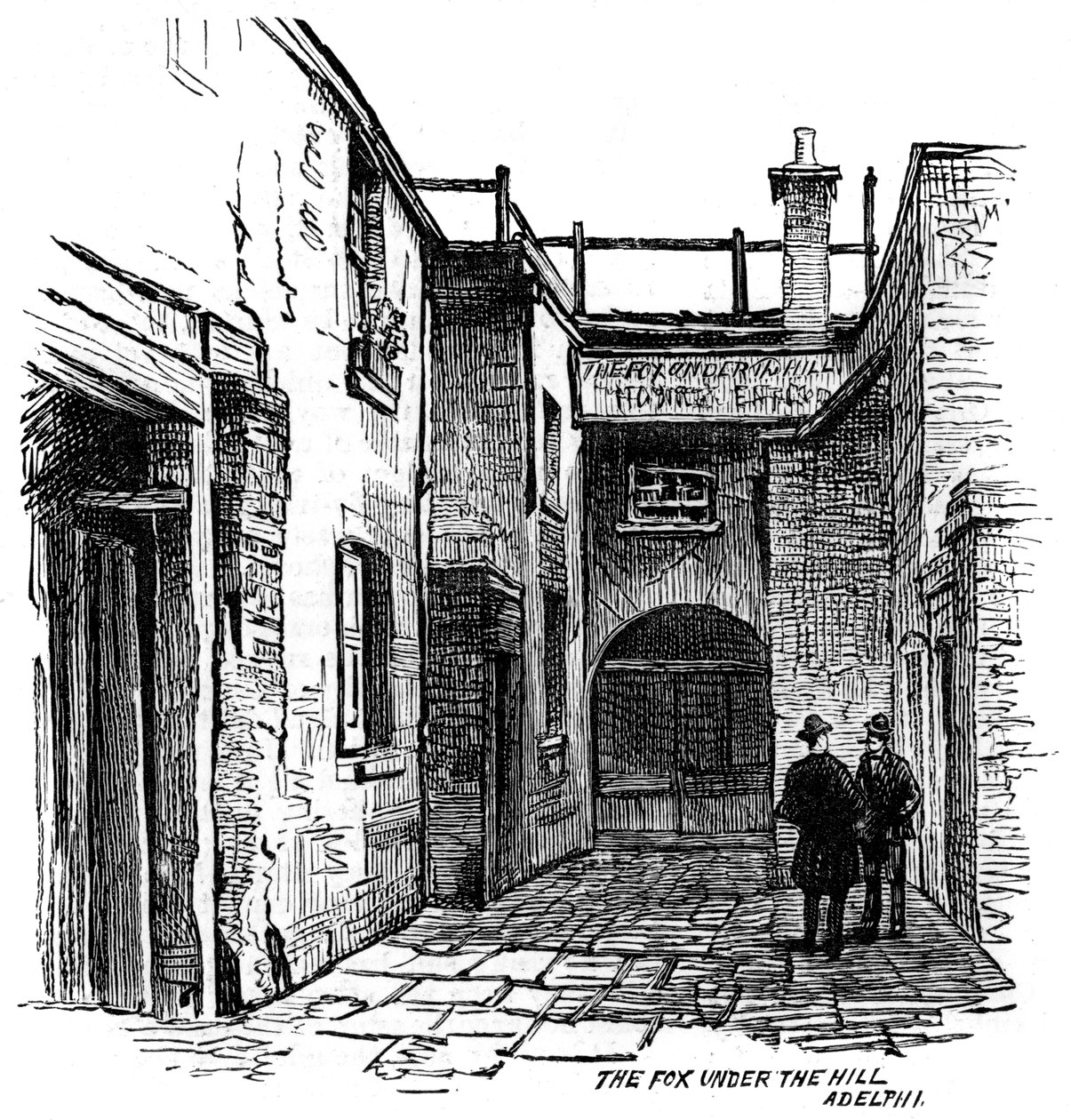 The Fox under the Hill Public House, Adelphi, Westminster, London by Unbekannt