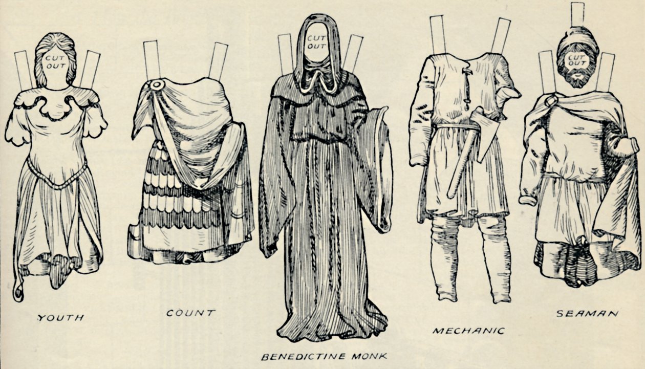 The Gallery of British Costume: The Dress People Wore in Norman Times, c1934 by Unbekannt