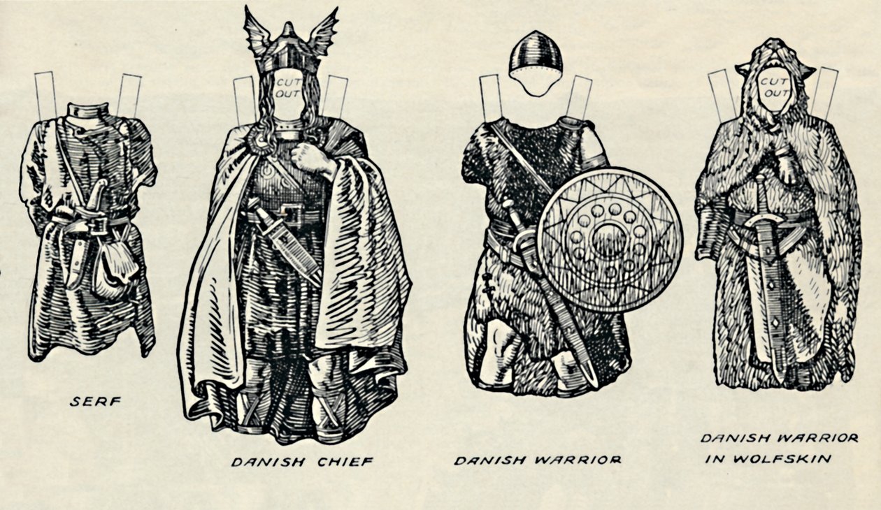 The Gallery of British Costume: The Dress of Danes & Later Anglo-Saxons, c1934 by Unbekannt