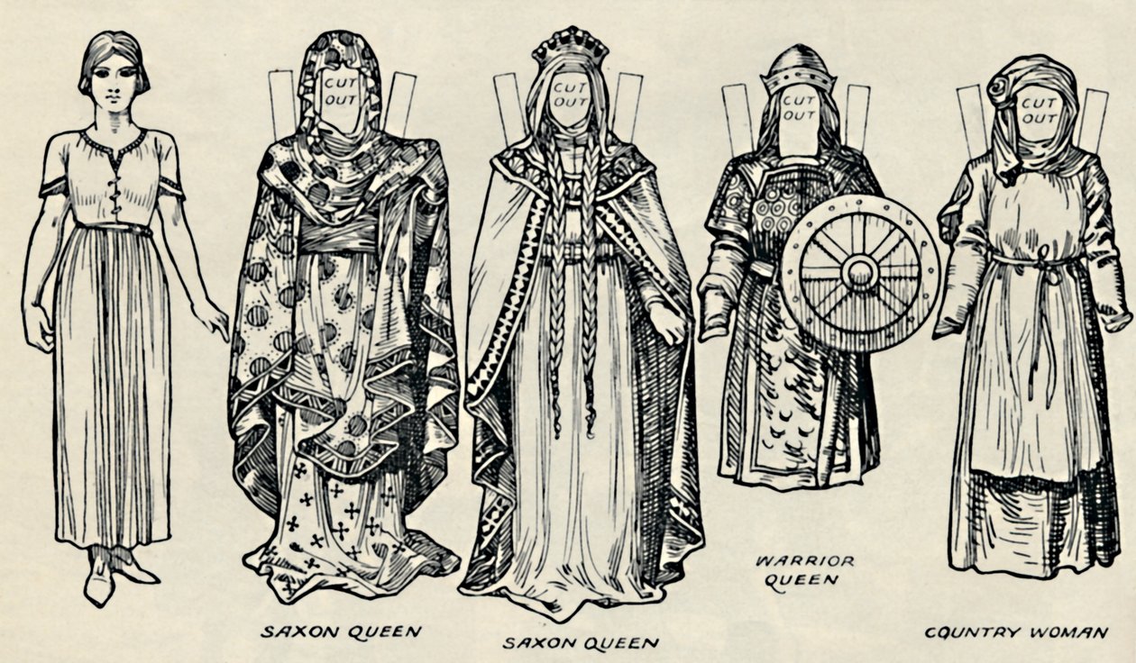 The Gallery of British Costume: The Dress of Danes & Later Anglo-Saxons by Unbekannt