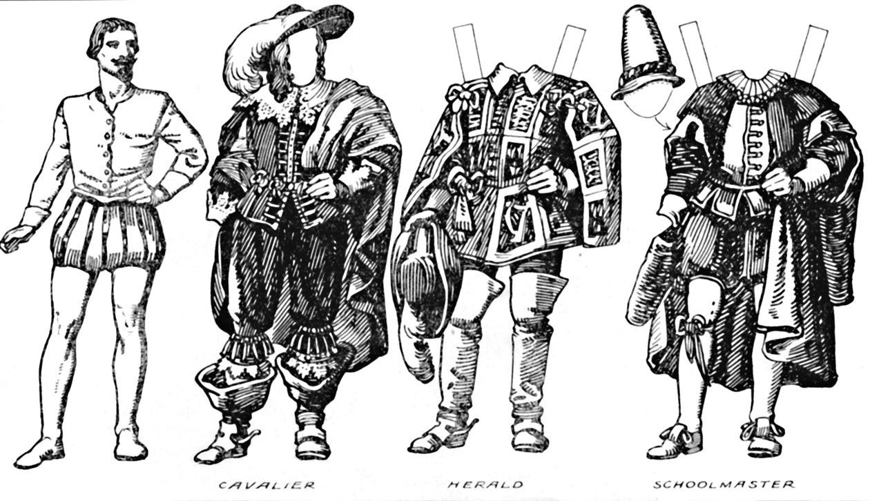 The Gallery of Historic Costume: Some Dresses of Cavaliers and Roundheads by Unbekannt
