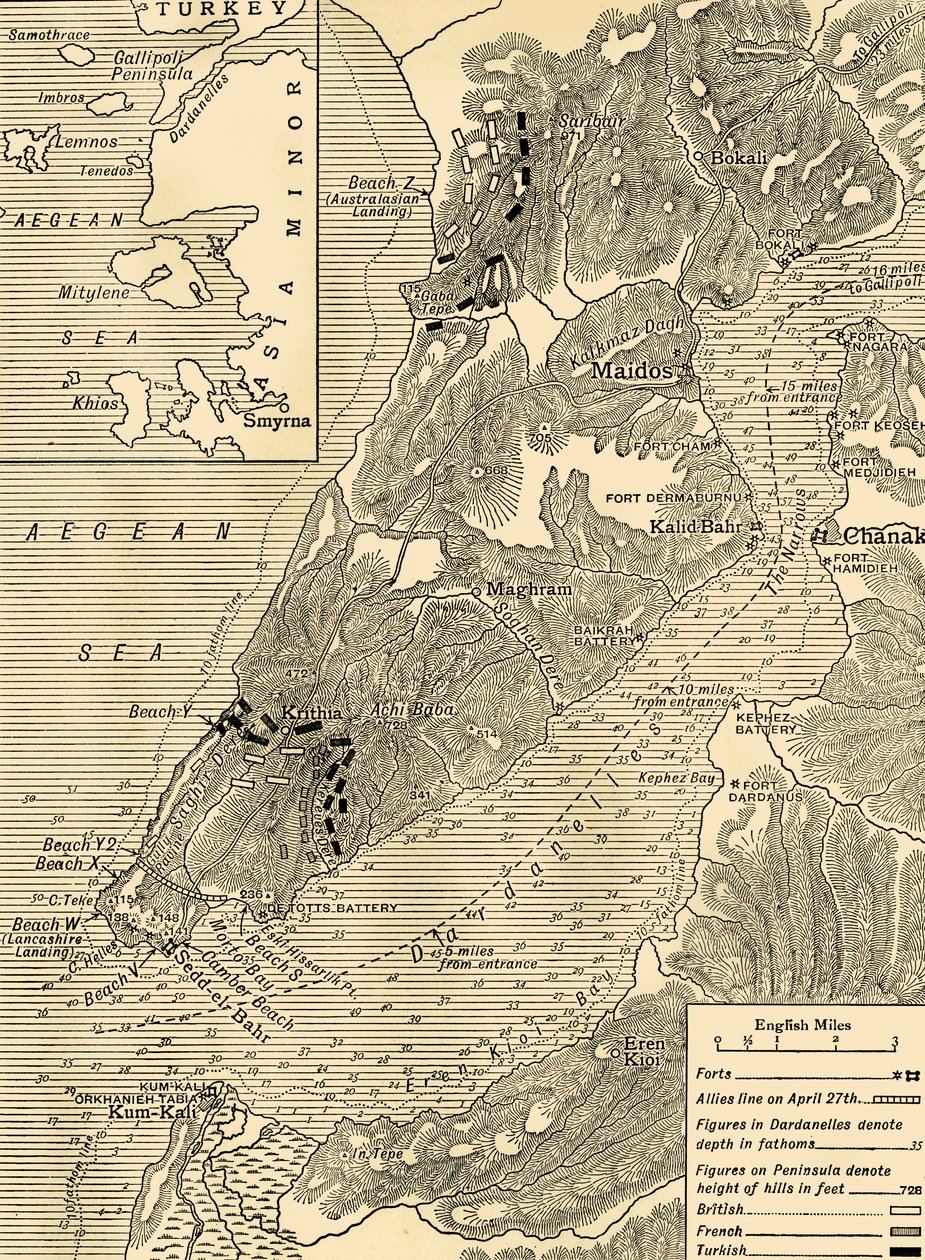 The Gallipoli Campaign, First World War, 1915 by Unbekannt