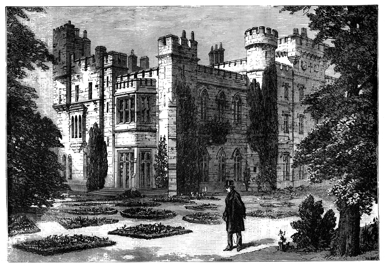 The Garden, Hawarden Castle, Flintshire, Wales, 19th Century by Unbekannt