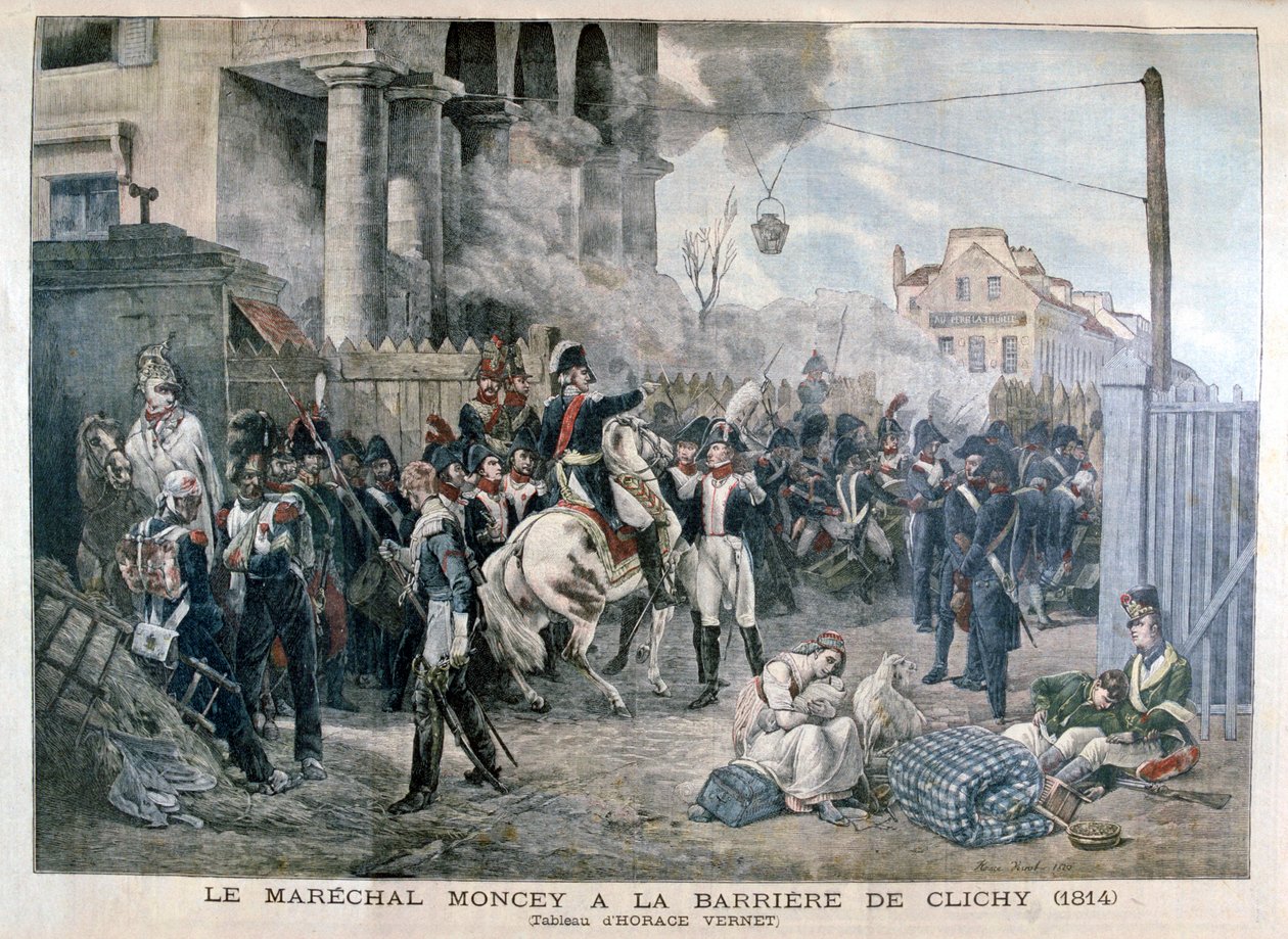 The Gate at Clichy during the Defence of Paris, 30th March 1814 by Unbekannt