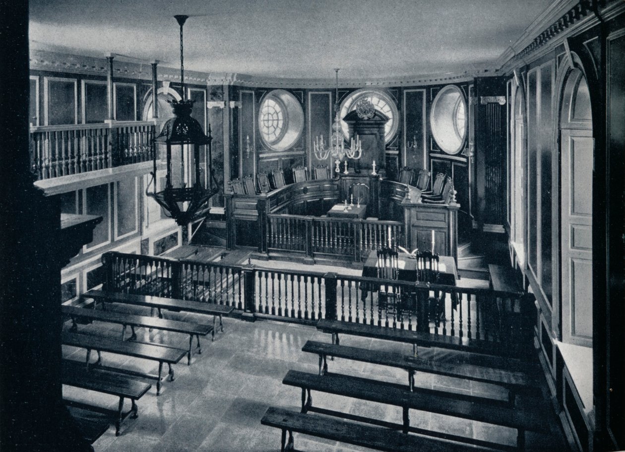 The General Court at the Capitol of Williamsburg by Unbekannt