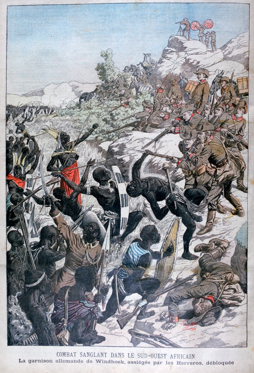 The German Garrison of Windhoek, Besieged by the Herero, South-West Africa by Unbekannt