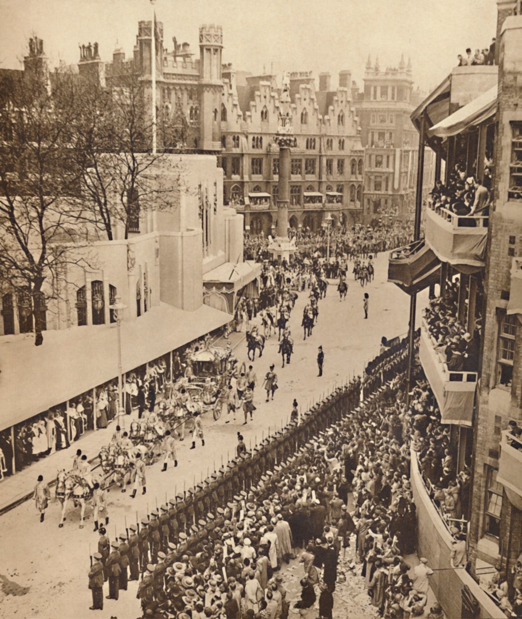 The Golden Coach Leaves the Abbey by Unbekannt