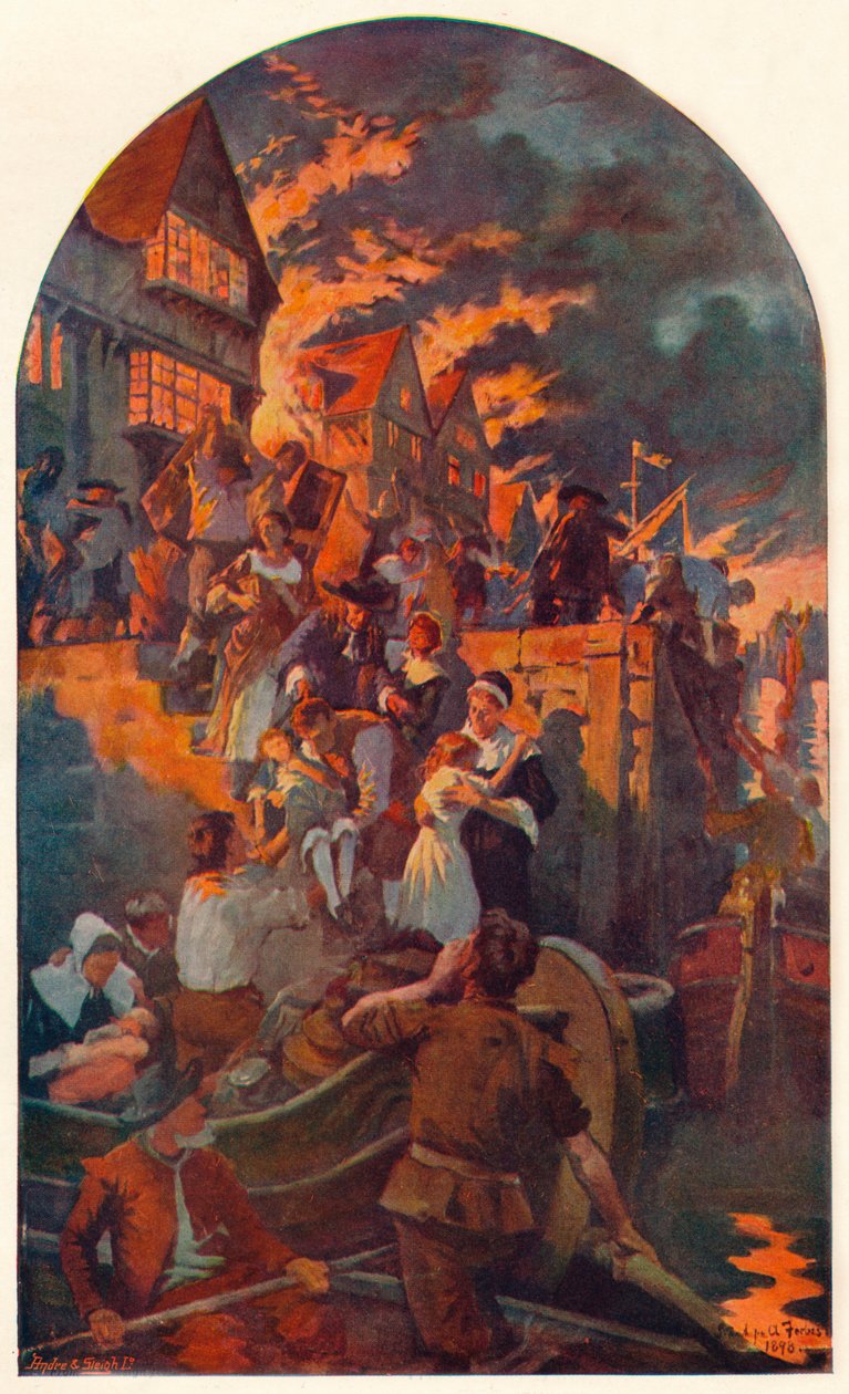 The Great Fire of London, 1666 1905 by Unbekannt