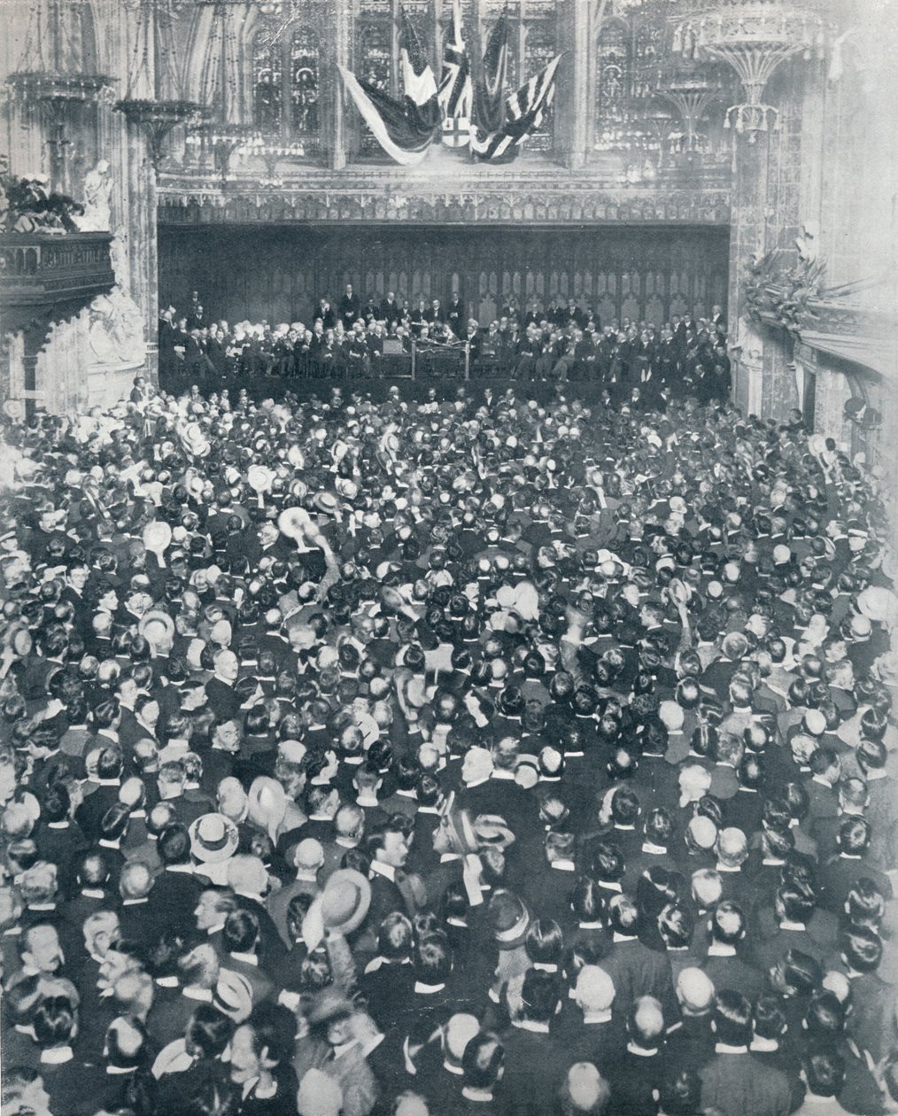 The Great Recruiting Meeting at the London Guildhall by Unbekannt