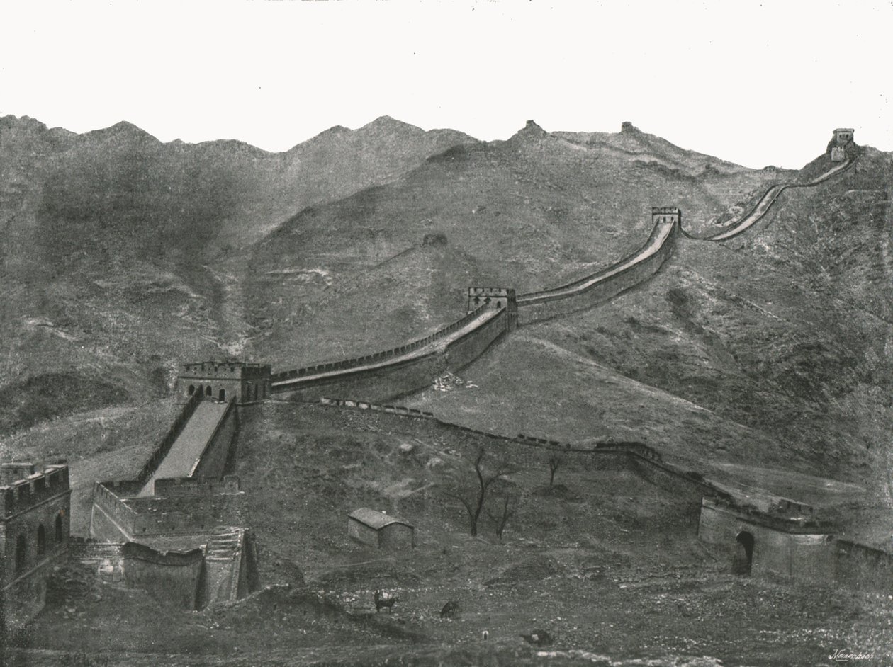 The Great Wall, Pekin, China, 1895 by Unbekannt