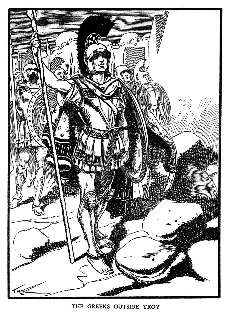 The Greeks Outside Troy, c1900 by Unbekannt