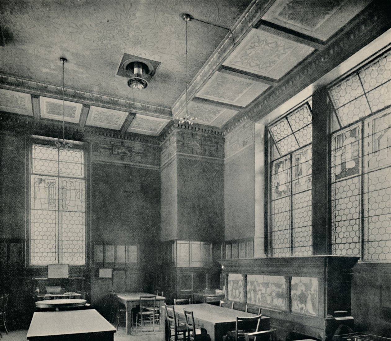 The Green Dining-Room at South Kensington Museum, c1870 by Unbekannt