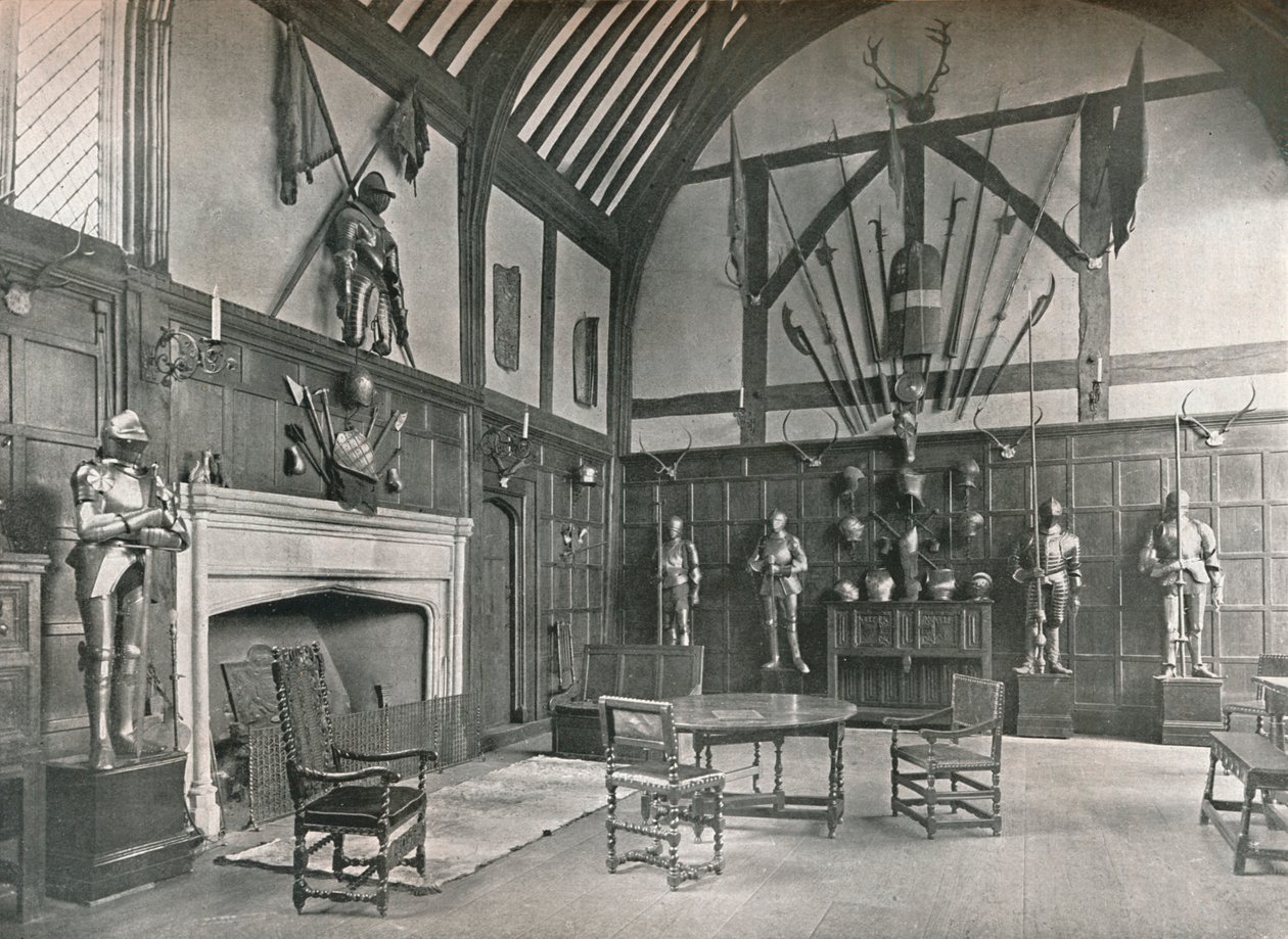 The Hall at Ockwells Manor, 1905 by Unbekannt