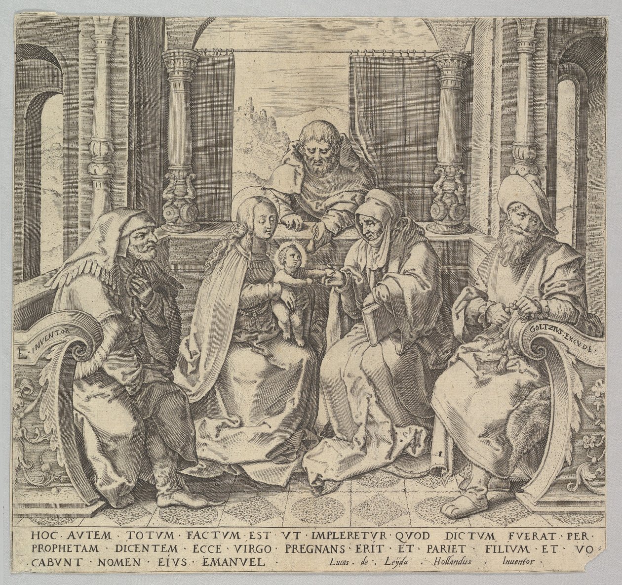 The Holy Kindred, Virgin and Child with Joseph, Anne and Two Male Saints by Unbekannt