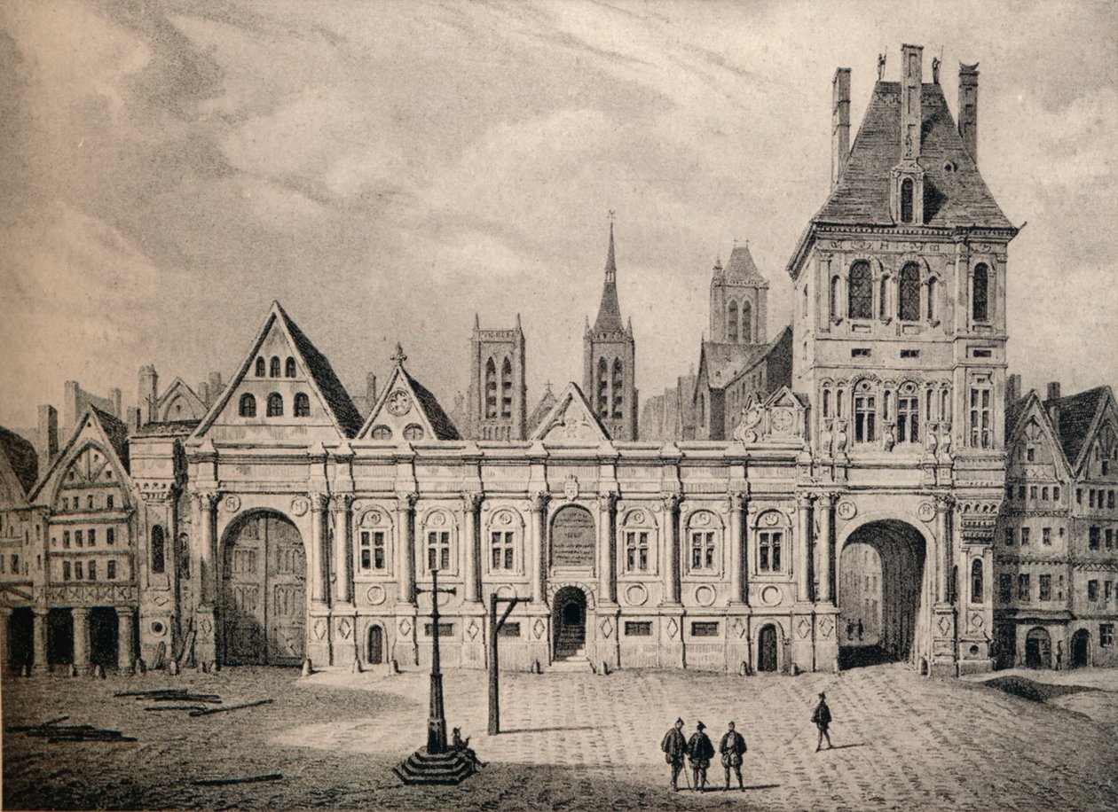 The Hotel de Ville in 1583 by Unbekannt